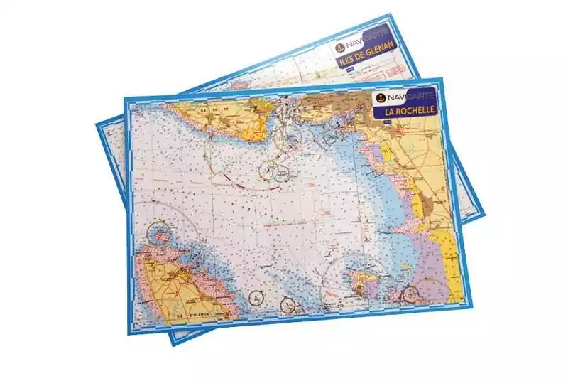 Carte marine plastifiée Golfe du Morbihan 