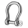 2 Manilles lyres inox diamètre 5mm hauteur intérieure 20mm en blister