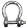 5 Manilles lyres galvanisées 16mm hauteur intérieure 64mm estampillée charge 800Kg