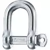Manille à axe imperdable diamètre 8mm hauteur intérieure 26mm charge 1000Kg