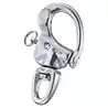 Mousqueton à oeil émerillon inox diamètre 21mm Oeil 14mm Longueur 90mm charge 1280Kg