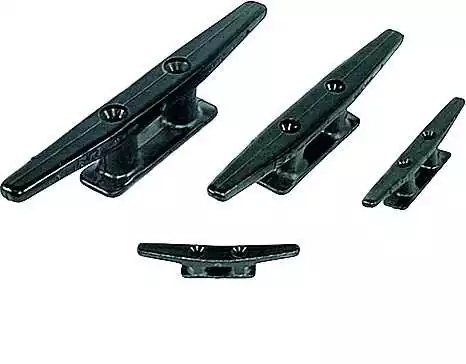 Taquet nylon Noir Longueur 140mm Entraxe 35mm Diamètre vis 6mm