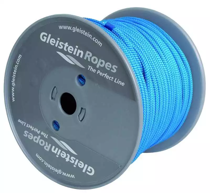 Cordage tressé rond Bobine 100M BLANC Diamètre 2mm 16 fuseaux