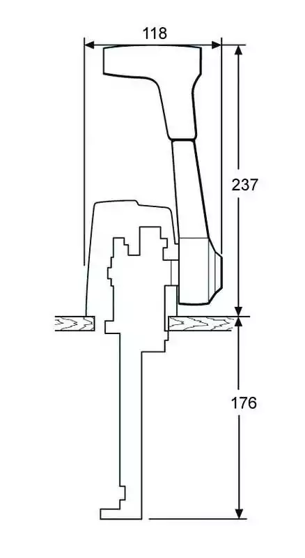 Boîtier TFX série 700 Bi-fonction Mono levier avec trim