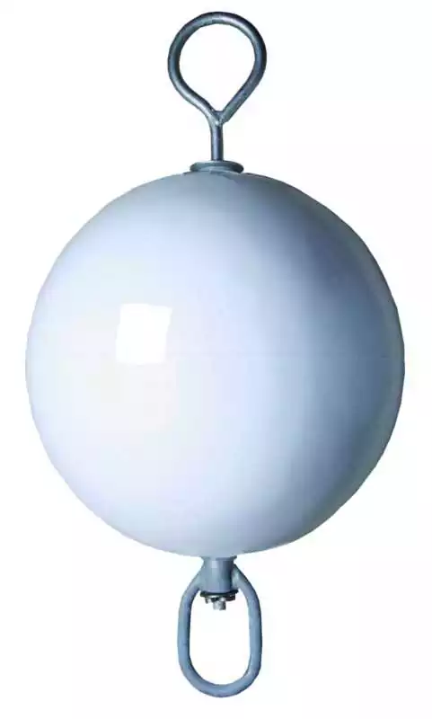Bouée de corps mort PVC souple Blanc 50 x 90 cm Flottabilité 60 L