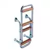 ECHELLE INOX 4 MARCHES BOIS