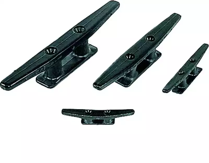 Taquet nylon Noir Longueur 225mm Entraxe 52mm Diamètre vis 9mm