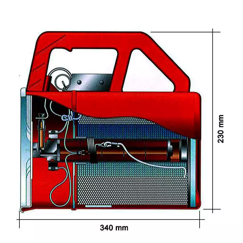 Lance amarre HANSSON fusée pyrotechnique et 300 m de cordage de 4 mm