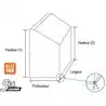 Housse pour console 120x105x70x65cm
