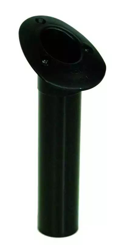 Porte canne encastrable en plastique noir