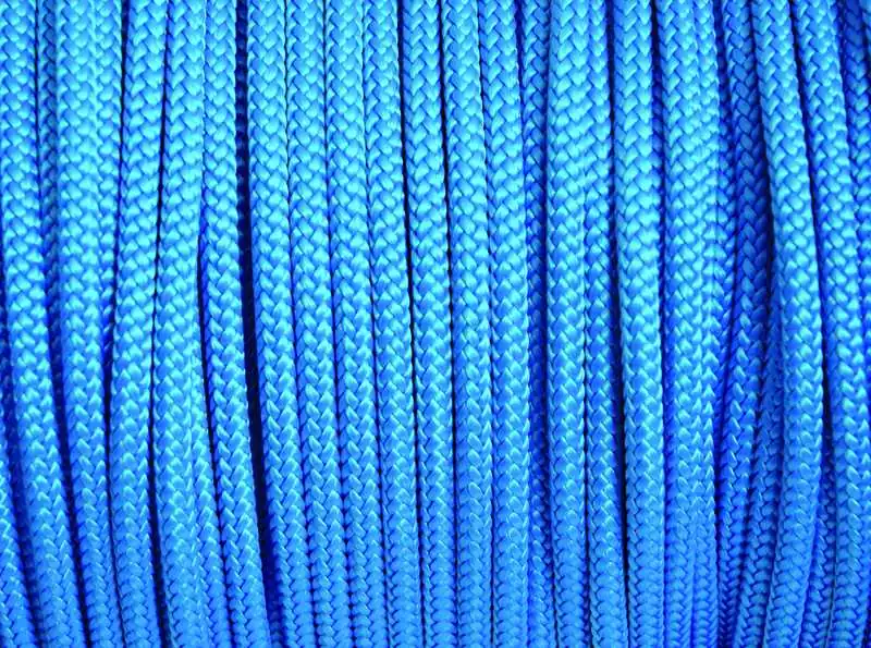 Cordage tressé rond Bobine 100M BLANC Diamètre 6mm 16 fuseaux