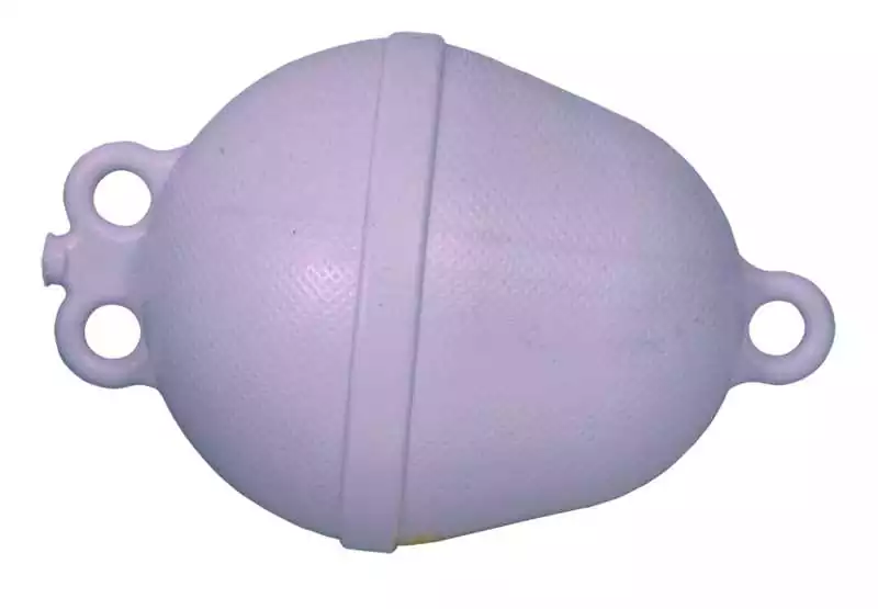 Bouée poire Blanche Diamètre 250mm Longueur 390 mm