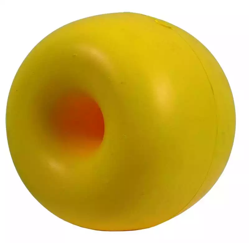 Flotteur Jaune diamètre 170 x 145 mm Trou 20 mm