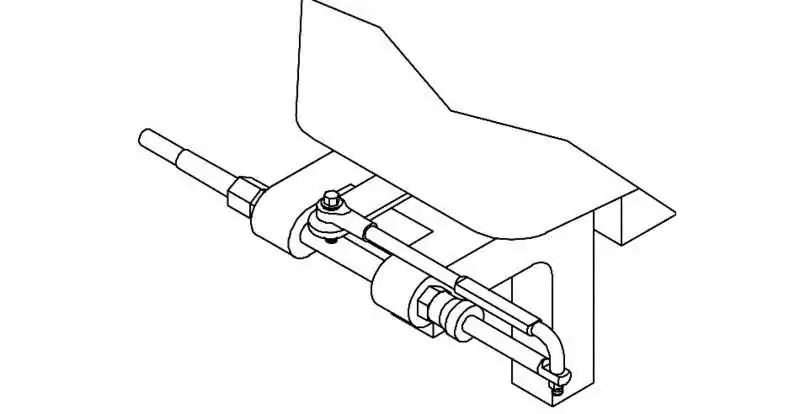 Barre de renvoi pour câble de direction moteur hors-bord