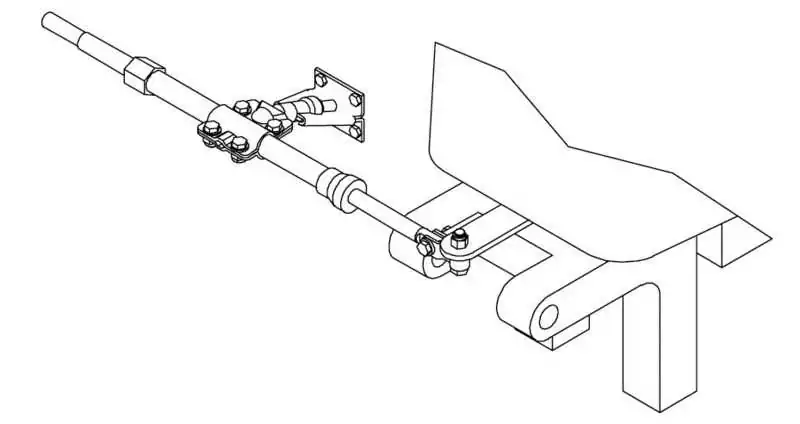 Support rotule lisse blanc pour direction mécanique