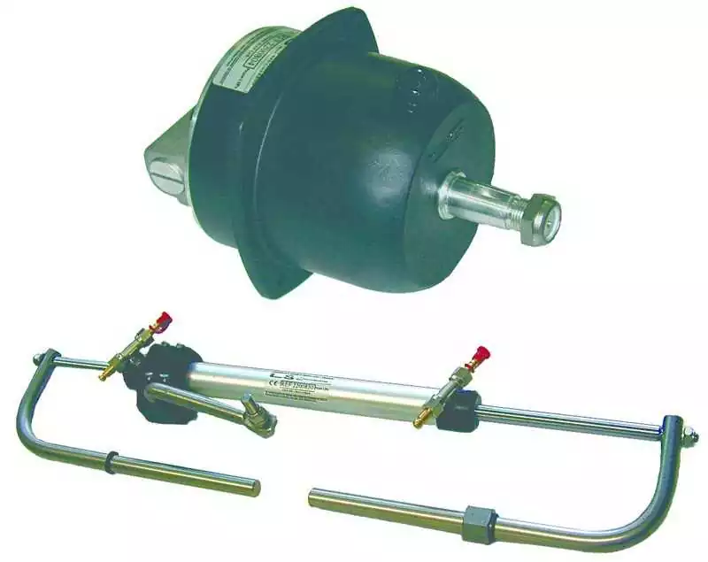 Kit de direction hydraulique hors-bord LS226 – Montage frontal – Jusqu’à 115 CV (180 CV bi-moteur) – Flexibles 8 m