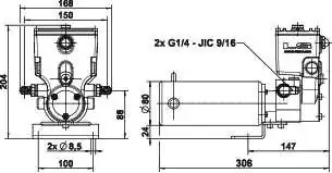 Kit LS232 40CC direction assisté complet avec vérin en 12V