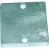 Anode zinc plaque 65x65x10