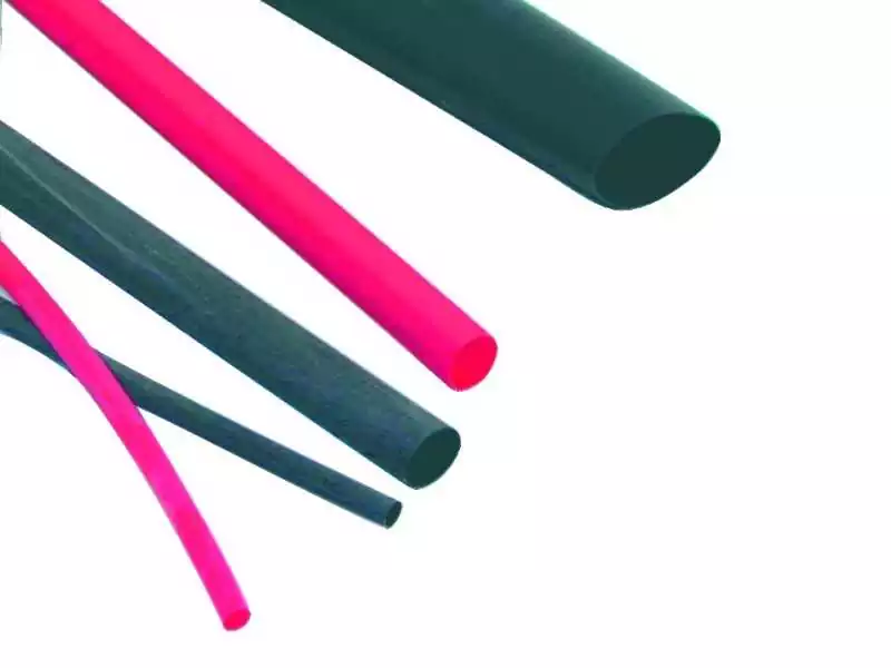 Gaine thermorétractable rouge diamètre avant 3.2mm après 1.6mm