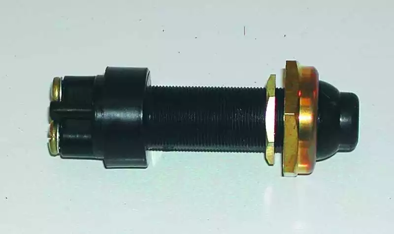 Poussoir étanche capuchon noir 30A diamètre 16 x 34 mm
