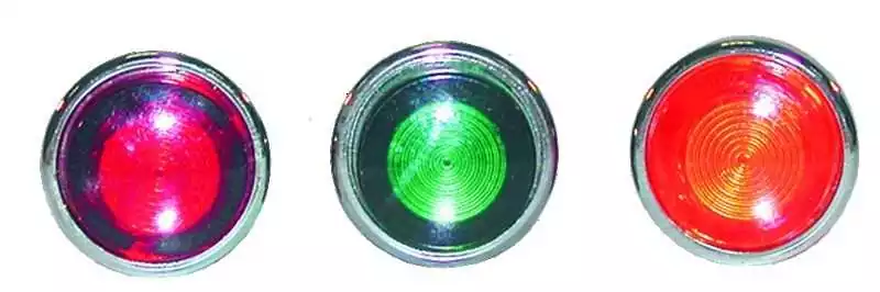 Voyant lumineux 12V Rouge diamètre 12,5mm en plastique 12V