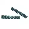 Barette de raccordement 2,5mm2 12 éléments Dominos noir
