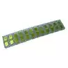 Barette de connexion 6.35mm 12 pôles divisibles connexion par fiches plates