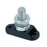 Borne isolée noire 1 plot Vis diamètre 10mm Dimension 44x18x36mm