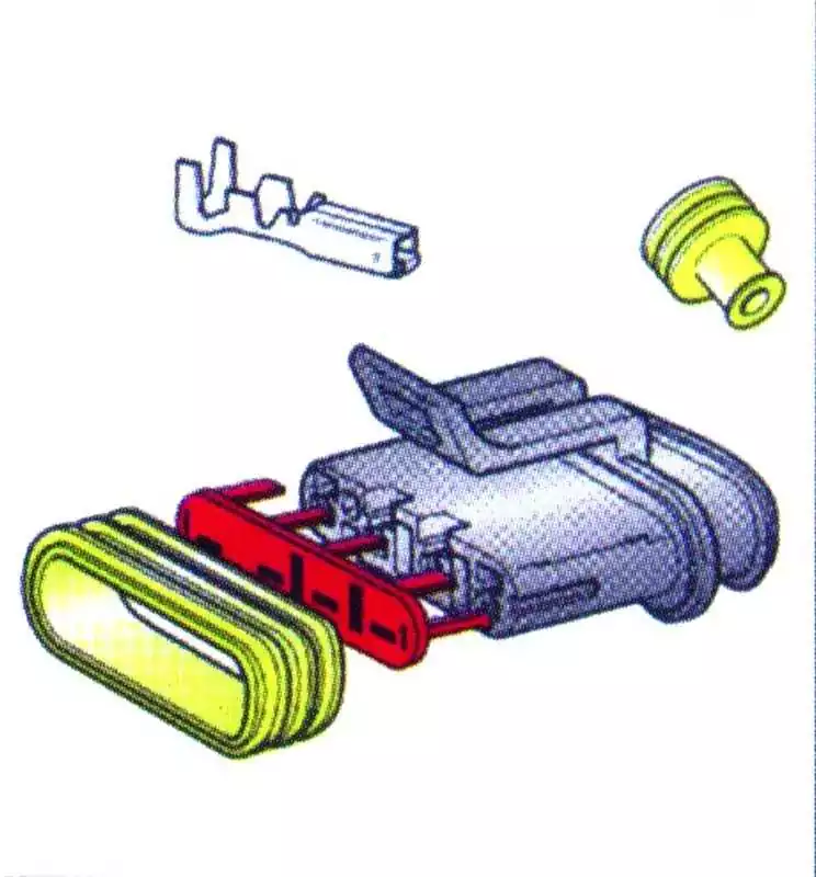 Kit complet pour 4 conducteurs cosses femelles étanche 4V