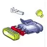 Kit complet pour 4 conducteurs cosses femelles étanche 4V