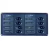 Tableau électrique 12v avec disjoncteurs 2x5A 2x10A 3x15A 1x20A horizontal