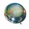 Plafonnier inox 12V 10W diamètre extérieur 110 mm diamètre verre 75mm