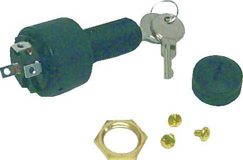 Contacteur à clef 3 positions 3 bornes à vis tableau épaisseur 28mm max 18-1805