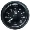 Pyromètres diamètre 52mm 12-24V Indicateur 100 -900°C noir