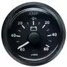 Ampèremètre diamètre 52mm 12-24V Indicateur 60-0-60A noir