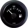 Indicateur de carburant 52mm 8-32V 0-1/1 fond noir 3-180 Ohms