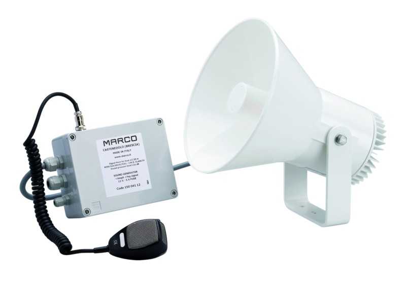 Avertisseur électronique EW2-MS 12V 3A 122dB corne de brume haut-parleur avec micro et sirène