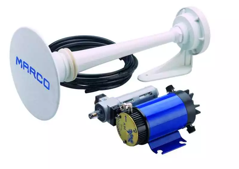 Klaxon sifflé air blanc 12V 20A 123 dB 315Hz Longueur 460mm électropneumatique Klaxon sifflé air blanc 12V 20A 123 dB 315Hz Longueur 460mm électropneumatique