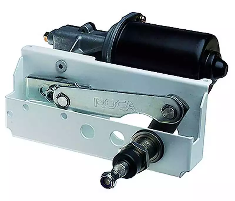 Moteur essuie glace 12V W25 Longueur Axe 38mm Epaisseur max cloison 28mm