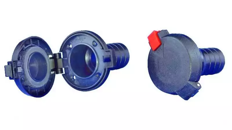 Nable eaux usées en plastique noir pour tuyau diamètre 38 mm