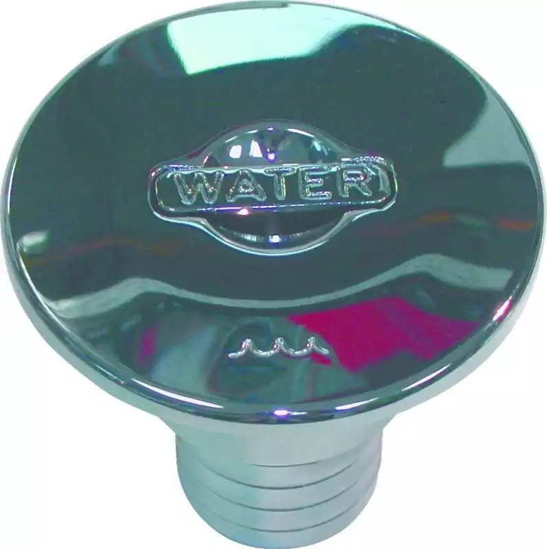 Nable laiton chromé eau diamètre 38 mm marquage WATER