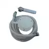 Douchette Blanche chrome encastré dans boîte ABS blanc Flexible 3 m