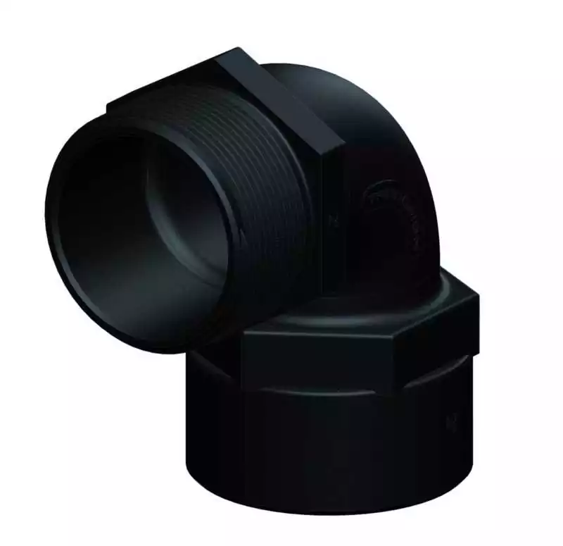 Raccord coudé 90 degrés 1"1/4 Male Femelle BSP 32/32 mm
