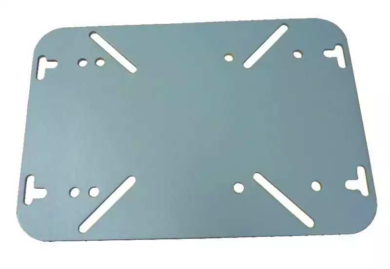 Plaque d'adaptation sièges UNIVERSELLE Longueur 320mm Largeur 220mm Epaisseur 4mm