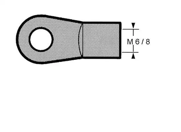 Chape de compas Embout percé compas Oeil perçage diamètre 6mm fileté M6