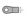 Chape de compas Embout percé compas Oeil perçage diamètre 6mm fileté M6