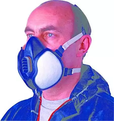 Demi masque jetable contre les vapeurs de solvants et de peintures