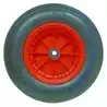 Roue complète diamètre 400mm x 8, 2 plis lignés roulement diamètre 25mm