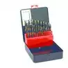 Coffret métallique de 19 forets professionnels de 1 à 10mm de ½ mm en ½ mm