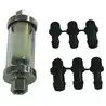 Kit filtre essence avec embouts pour tuyau essence diam 1/4" 5/16" et 3/8"